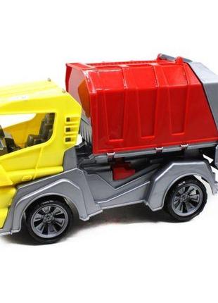 Пластикова машинка "мусоровоз", жовтий