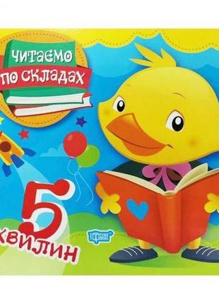 Книга "читаємо по складах: 5 хвилин" (укр)