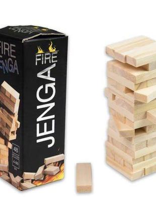 Настільна гра "fire jenga", міні (48 брусків)