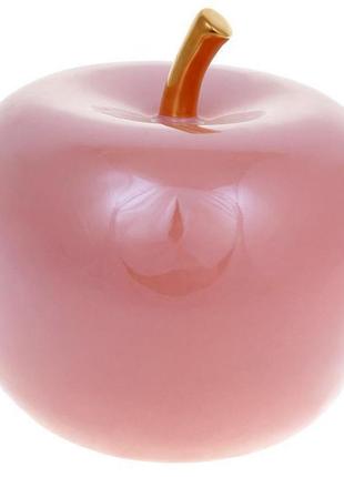 Порцелянова фігурка "яблуко" 16х16х15 см, рожевий перламутр із...