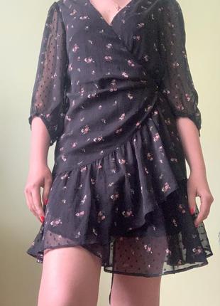 Платье на запах сукня міні мини плаття9 фото
