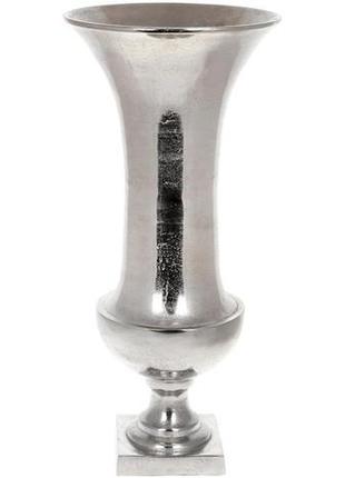 Декоративна ваза "erida" 28х61см, метал, срібло