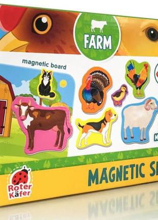 Набір магнітів з дошкою ферма, vladi toys rk2090-01