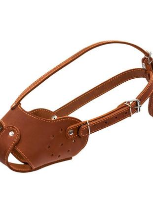 Намордник "collar" (стафф) коричневый2 фото
