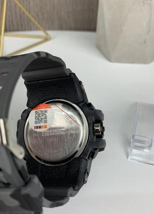 Чоловічий спортивний наручний годинник skmei 1155 електронний з підсвіткою, армійський камуфляжний годинник із будильником5 фото