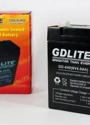 Аккумулятор батарея gdlite 6v 4ah gd-640