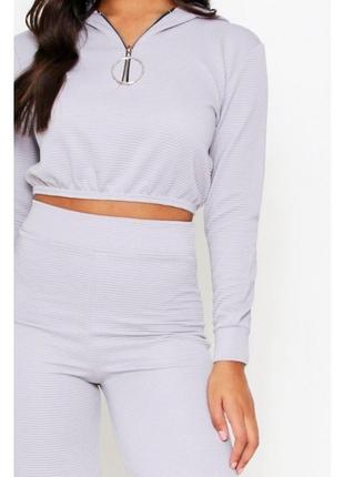 Sale фактурный костюм boohoo в рубчик m/l2 фото