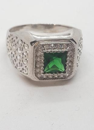 Перстень серебряный с камнями2 фото