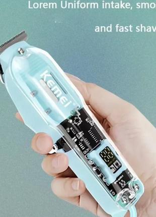 Машинки-тример для стриження волосся акумуляторна з прозорою к...5 фото