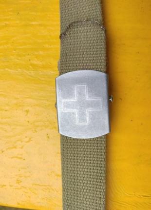 Армійський швейцарський ремінь 111 см, тканина1 фото