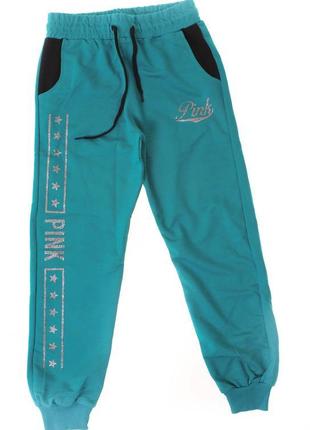 Спортивні штани для дівчинки бірюзові / зелені joi туреччина