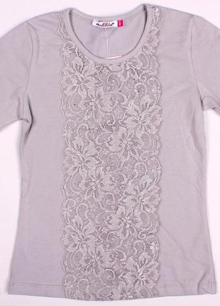 Якісна натуральна блузка - кофта для дівчинки з довгим рукавом туреччина