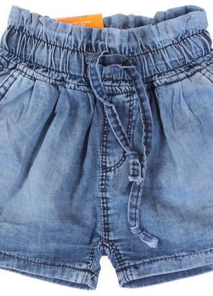 Літні хлопкові джинсові шорти для дівчинки sercino туреччина