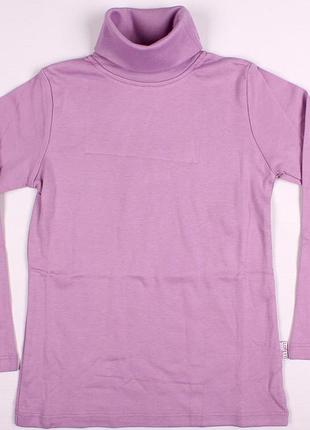 Качественная натуральная водолазка гольф для девочки хлопчатобумажная с длинной горловиной
