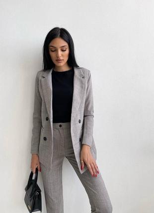 Женский классический брючный костюм двойка, классический костюм двуйка брючинный