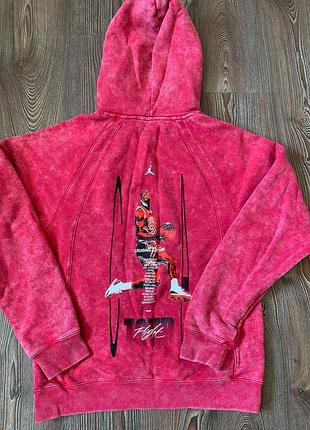 Jordan flight heritage hoodie 'red ' s2 фото