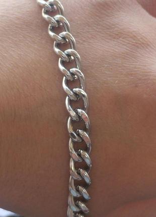 Браслет stainless steel  сталь довжина 19 см. ширина 8 мм.