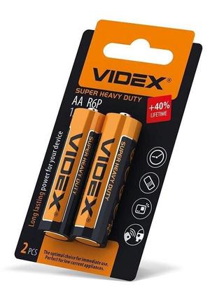 Батарейка сольова videx r6p aa