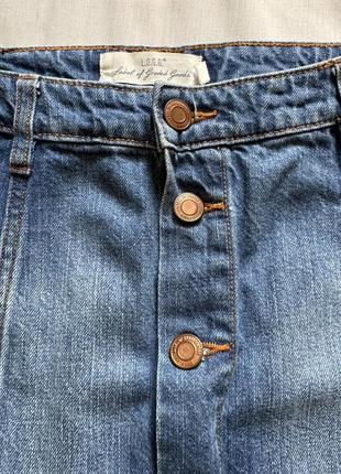 Стильная джинсовая юбка на пуговицах/трапеция h&m5 фото