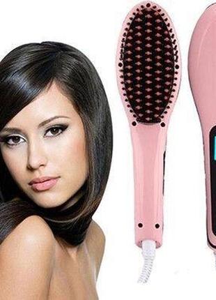 Гребінець випрямляч fast hair straightener hqt-906