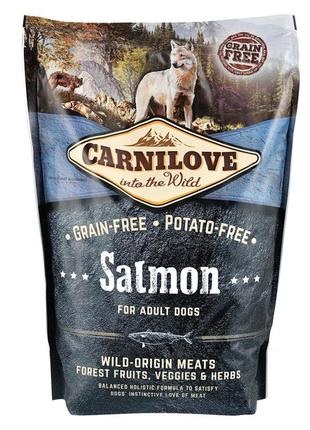 Сухий корм для дорослих собак carnilove salmon adult 1.5 кг