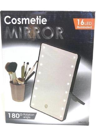 Дзеркало для макіяжу з підсвічуванням cosmetie mirror hho70, 1...