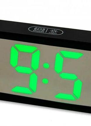 Дзеркальний led годинник dt-6508 з будильником та термометром