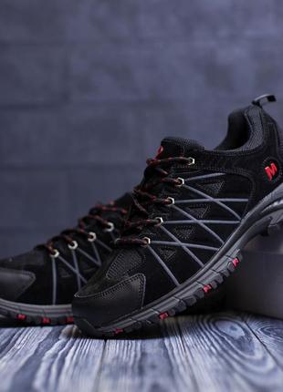 Чоловічі кросівки merrell trail black/red