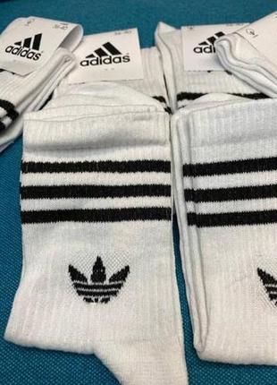 5 пар в коробке, подарочный набор высоких носков adidas 4 цвета 41-45 р.5 фото