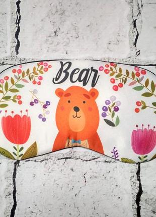 Маска для сну ведмедик bear1 фото