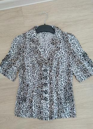 Блуза-пиджак, лен, р.34-367 фото