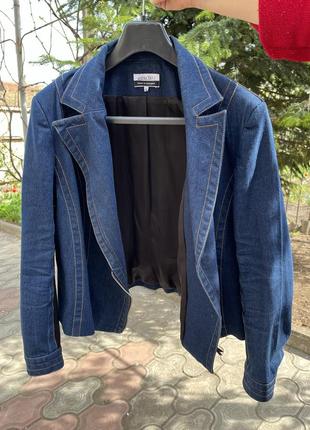 Джинсовый пиджак куртка косуха андре тан8 фото