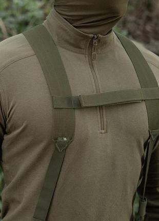 M-tac плечевые ремни для тактического пояса elite ranger green, военный ремень олива, армейские подтяжки7 фото