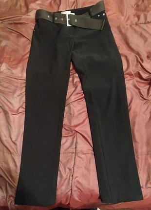 Брюки чёрные деми 46р.с поясом