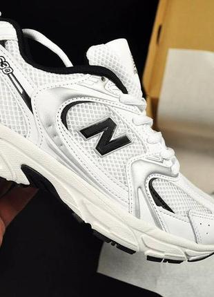 Женские new balance 530 white & bluе