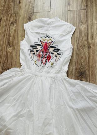 Белое хлопковое платье zadig5 фото
