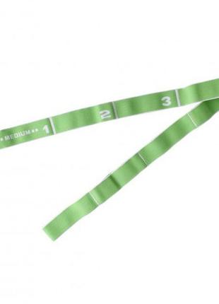 Еспандер з петлями resistance band-medium зелений 90х3,3см (ls3660-m)2 фото