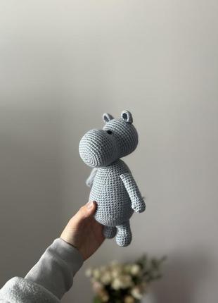 Мумі-троль іграшка ручної роботи бегемотик подарунок дитині1 фото