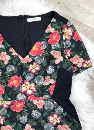 Красивое плотное платье в цветочный принт 10