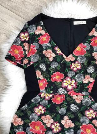 Красивое плотное платье в цветочный принт 5