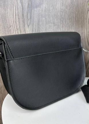 Жіноча міні сумочка клатч на плече стиль diesel, маленька сумка чорна дизель6 фото