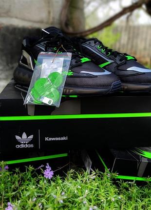 Кросівки adidas zx 5k boost x kawasaki ninja1 фото