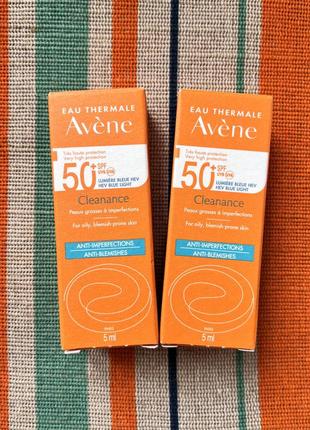 Avene sun care cleanance spf 50+ солнцезащитный крем для жирной и комбинированной кожи лица☀️