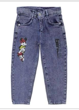 Джинсы для девочки минные маус