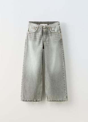 Джинсы прямые zara 4-6 лет (116 см)