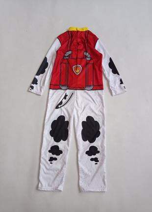 Nickelodeon. костюм гонщик маршала щенячий патруль.