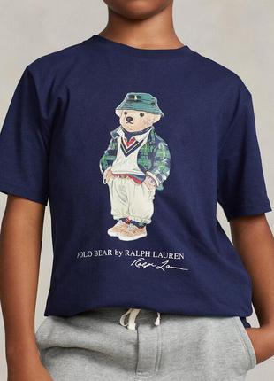 Polo ralph lauren футболка детская 322853828027 cиний regular fit