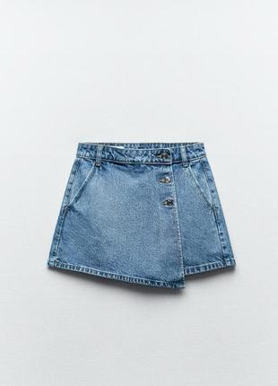 Шорты zara шорты- юбка zara5 фото