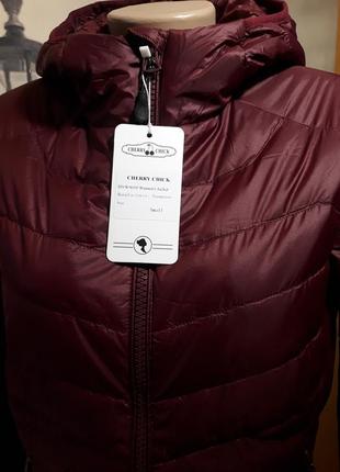 Надлегка куртка пуховик (качиний пух) з капюшоном сһеггу сһіск (різні кольори), р. s,m,l.5 фото