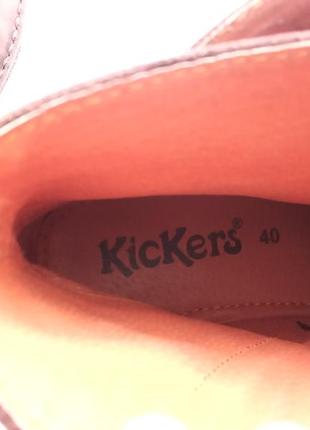 Неординарні, круті, повністю шкіряні черевики kickers - р.40 - 26 см8 фото